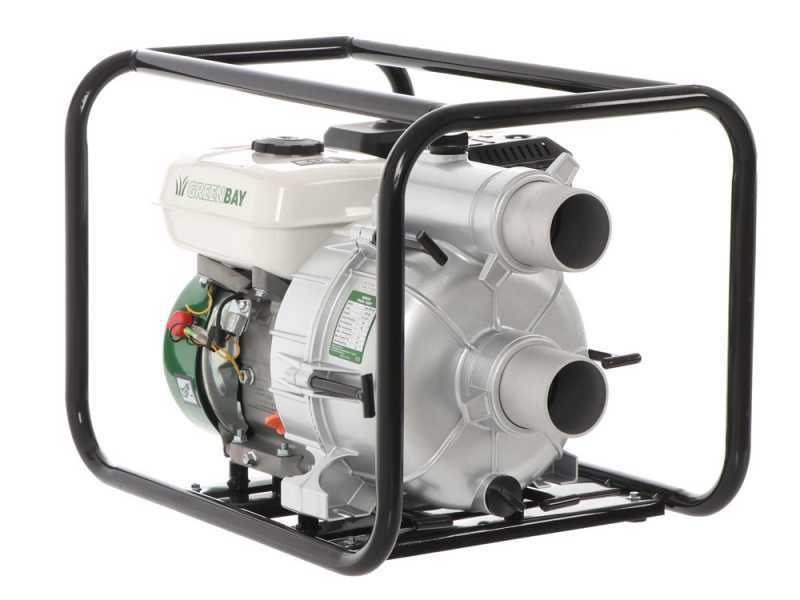 Greenbay GB-TWP 80 Petrol Water Pump - For Dirty Waters - with 80 Fittings