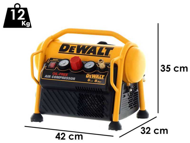 DEWALT DPC6MRC-QS - Compact Portable Electric Air Compressor - 1.5 HP Motor 