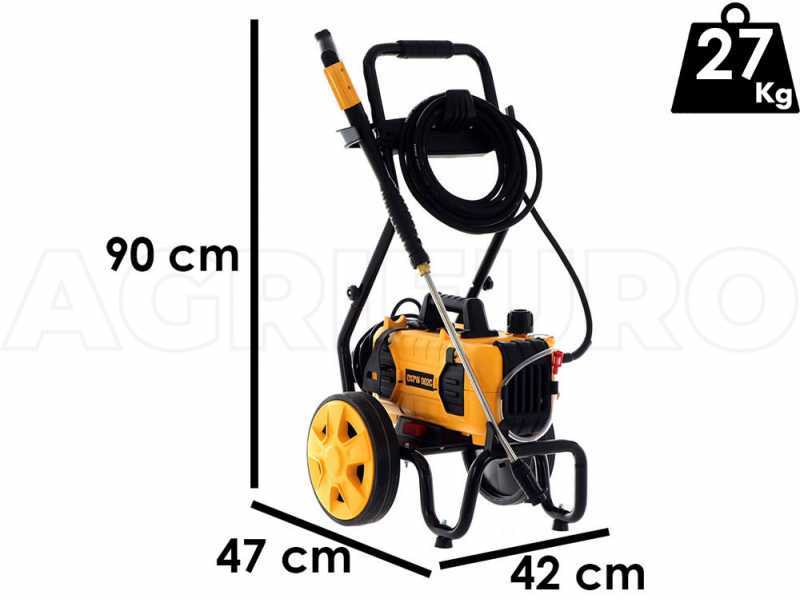 DeWalt DXPW 001CE KART Cold Water Electric Pressure Washer 160 bar Max -  500 L/h Max - with removable cart