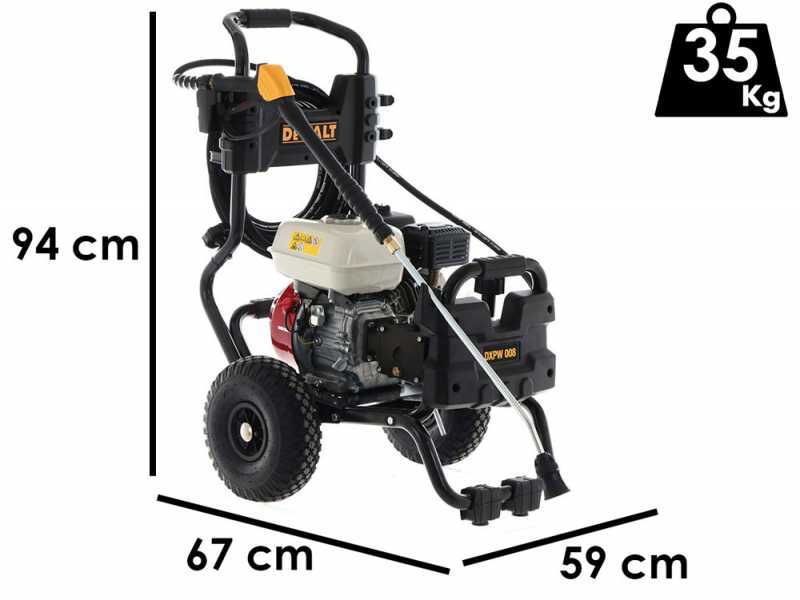 DeWalt DXPW 008E Petrol Pressure Washer - Honda GX 160 4-stroke Engine - 190 bar - 600 L/h