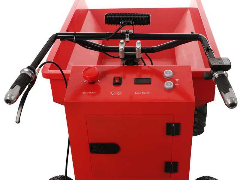 GeotechPro Mini Dumper Car E500 H-Li Battery-Powered Wheelbarrow - Dumper Barrow 500 Kg