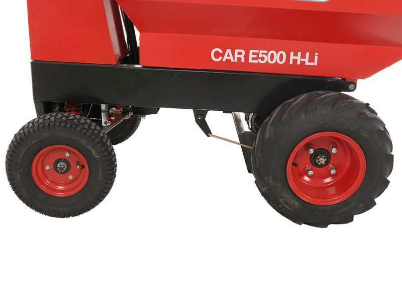 GeotechPro Mini Dumper Car E500 H-Li Battery-Powered Wheelbarrow - Dumper Barrow 500 Kg