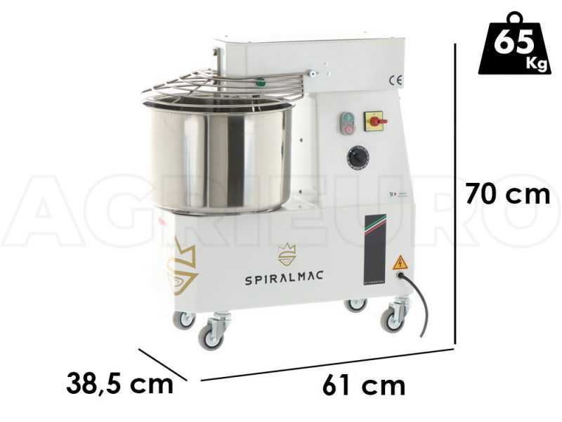 SPIRALMAC SV20HH - High hydration spiral mixer - Three-phase - 2 speeds - 20 Kg