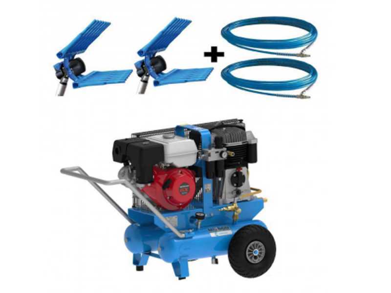 Campagnola MC 660 Petrol Engine-driven Air Compressor with Honda GX270 Petrol Engine +  2 Olive Harvesters
