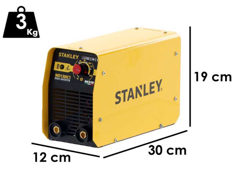 MMA Stanley WD130IC1 Inverter Electrode Welding Machine - with MMA Kit - 15%@130A Cycle