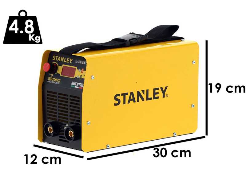 MMA Stanley WD200IC2 Inverter Electrode Welding Machine - with MMA Kit - 15%@200A Cycle
