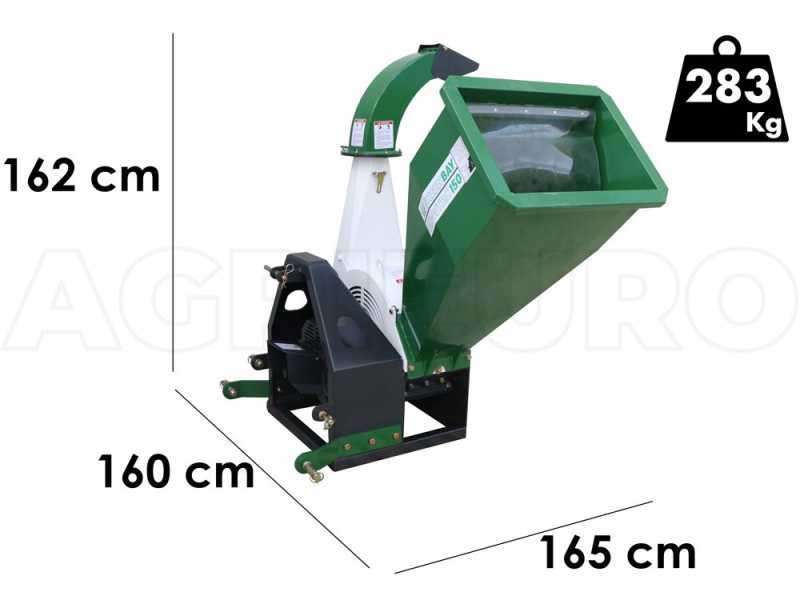 GreenBay GB-WTRC 150 - Tractor-mounted garden shredder - Drum rotor