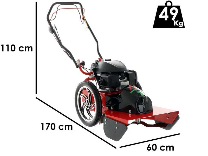 Blue Bird FLO SPEED 7HO - Petrol Rough Cut Mower - Blade and Line - Honda GCVx 170 