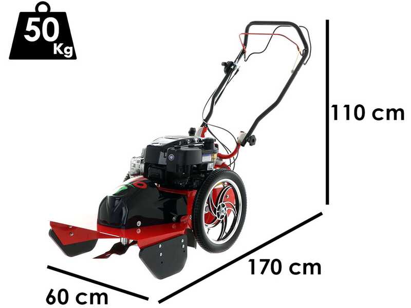 Blue Bird FLO PRO SPEED 7 - Petrol Rough Cut Mower - Blade and Line - B&amp;S 850PXI