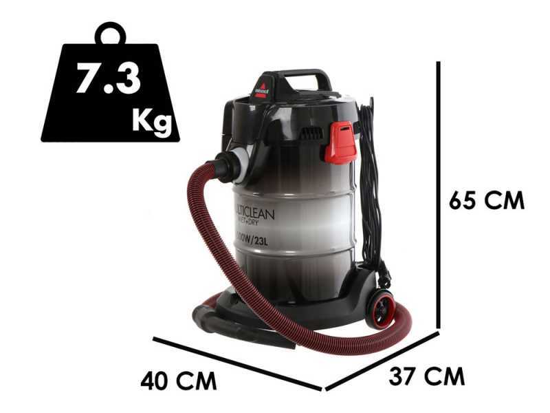 BISSELL Wet &amp; Dry Drum - 2 in 1 Vacuum Cleaner - 23L - 1500W - with Blower Mode