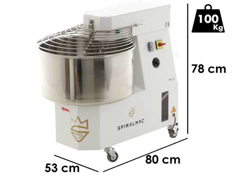 SPIRALMAC SV44 - Spiral Mixer - Three-Phase - 2 Speeds - 44 Kg - 3 HP