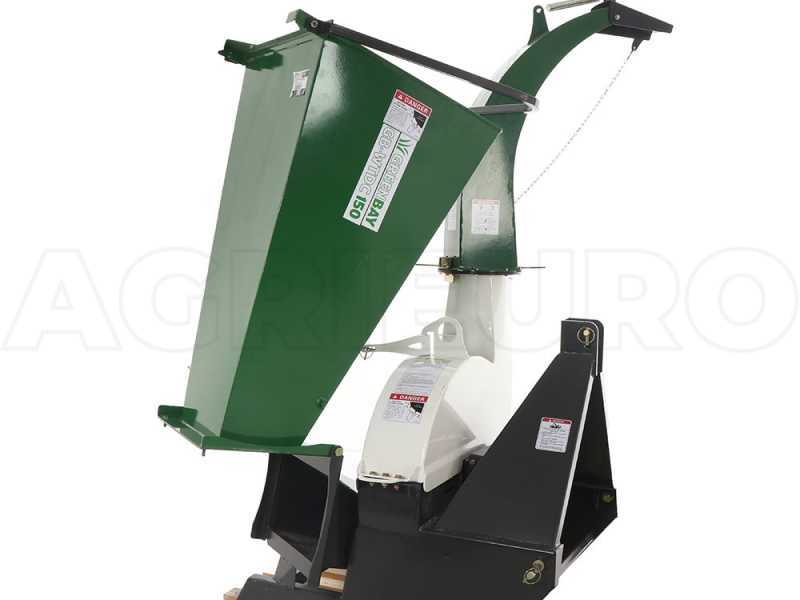 GreenBay GB-WTDC 150 - Tractor-mounted garden shredder - High discharge
