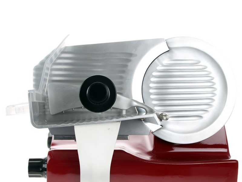 FAC S220 Red - Meat Slicer with 220 mm blade - Sharpener Included - 185W