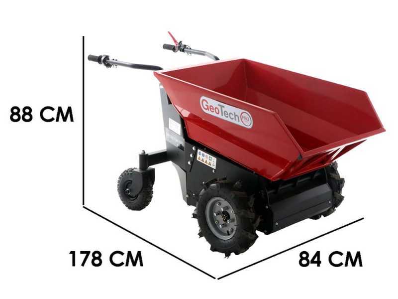 GeotechPro Mini Dumper CAR E500 e-Lift - Battery-powered dumper truck 500Kg