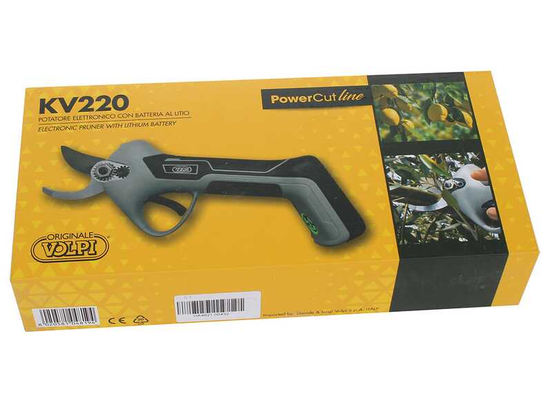 Volpi KV220 Electric Battery-powered Pruning Shears - With built-in battery 7.2V/4.0 ah