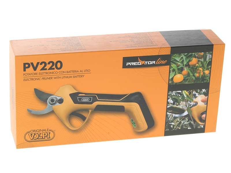 Volpi Predator PV220 Cordless Battery-powered Pruning Shears - With built-in battery 7.2V/4.0 ah