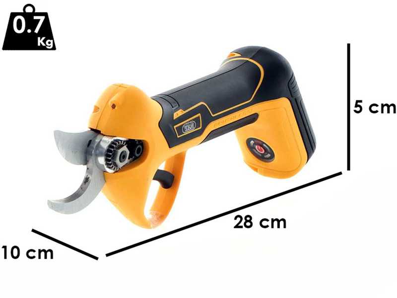 Volpi Predator PV220 Cordless Battery-powered Pruning Shears - With built-in battery 7.2V/4.0 ah