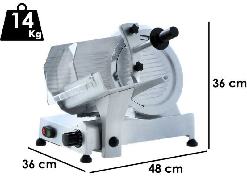 FAC F 250 R - Meat Slicer with 250 mm Blade - Easy-to-clean parts - Fixed Sharpener