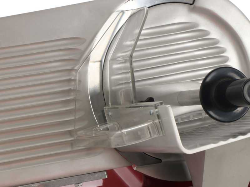FAC F 250 R Red - Meat Slicer with 250 mm Blade - Easy-to-clean parts  - Fixed Sharpener