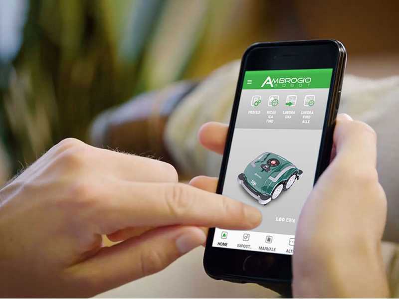 AMBROGIO ZETA R Robot Lawn Mower with SMART SYSTEM Charging Station - without Perimeter Wire