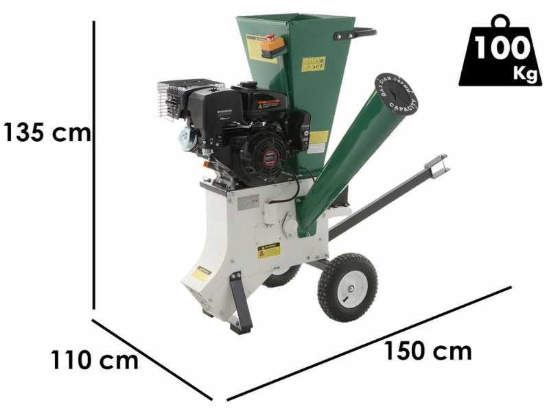 GreenBay GB-WDC 90 LE - Petrol garden shredder - Loncin 15 HP gasoline engine