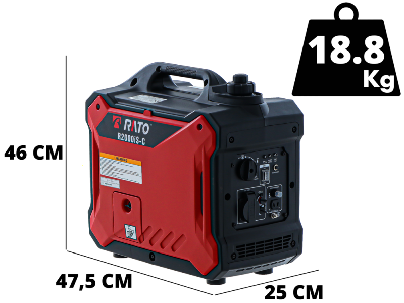 Rato R2000iS-C - 1.8 kW Inverter Petrol Power Generator - DC 1.6 kW Single-phase