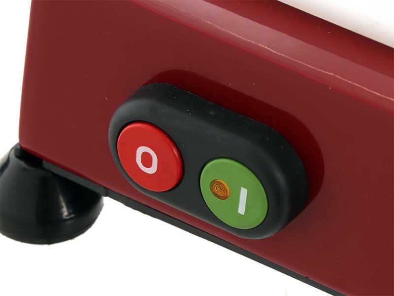 FAC F 300 R RED - Electric Gravity Meat Slicer - 300 mm Blade - Painted Aluminium Alloy Body