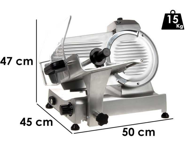 FAC F250E - Meat Slicer - CE Professional - Anodized Aluminium Alloy Body