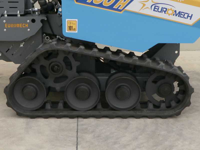 EuroMech EM400H-Dump Tracked Power Barrow - Dumper Barrow with 400 Kg load capacity