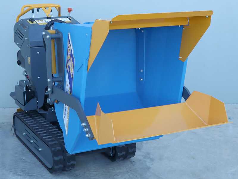 EuroMech EM500L-Dump &amp; Shovel Tracked Power Barrow - Hydraulic dumper with bucket 500 Kg
