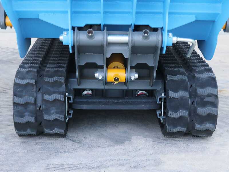 EuroMech EM500L-Dump &amp; Shovel Tracked Power Barrow - Hydraulic dumper with bucket 500 Kg