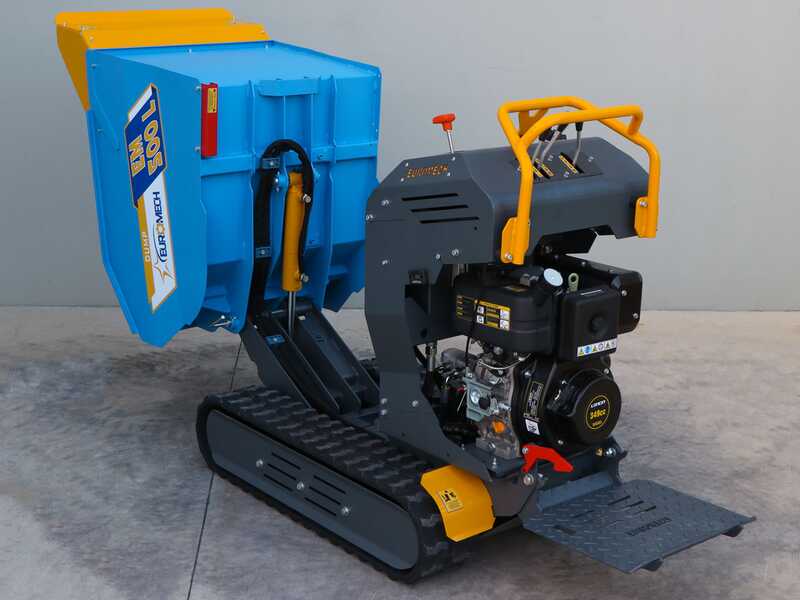 EuroMech EM500L-Dump Tracked Power Barrow - Hydraulic dumper 500 Kg