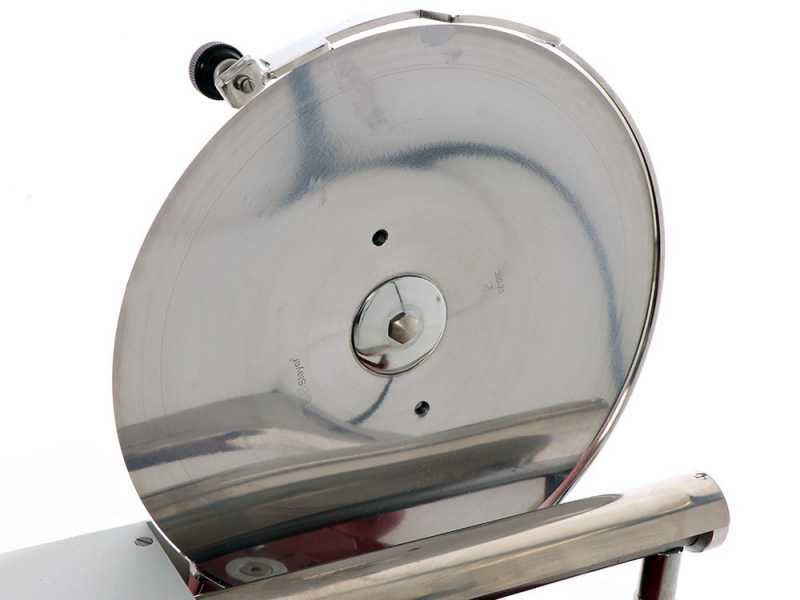 FAC F 300 C Flywheel Meat Slicer - Curvy Line - Flywheel with Flower Design