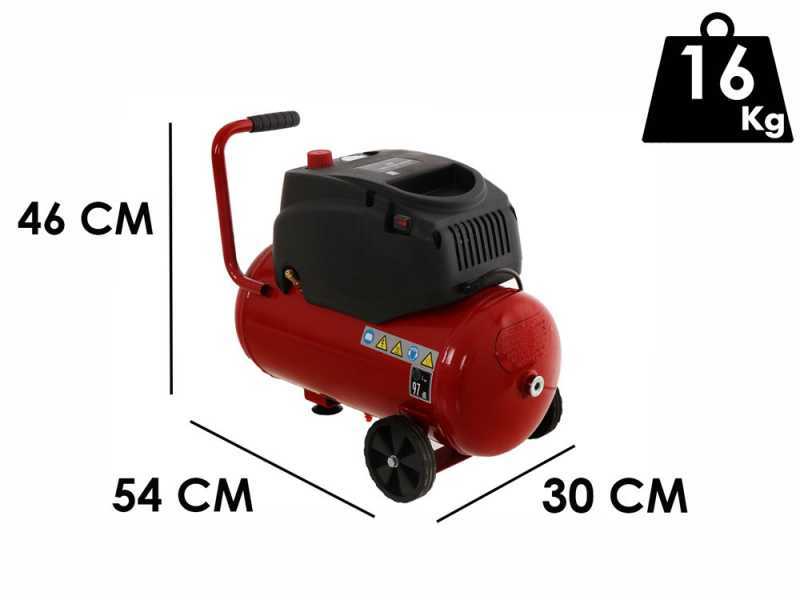 Einhell TC-AC 200/24/8  OF - Wheeled Electric Air Compressor - 1.5 HP motor - 24 L