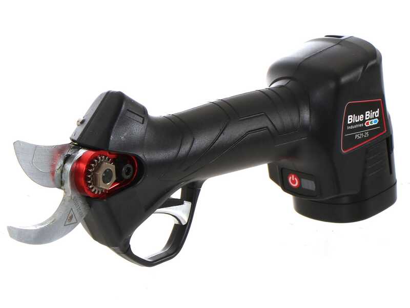 Blue Bird PS 21-25 Battery-powered Electric Pruning Shears - 2 Batteries Included - 14.4V 2Ah - &Oslash; 25 mm