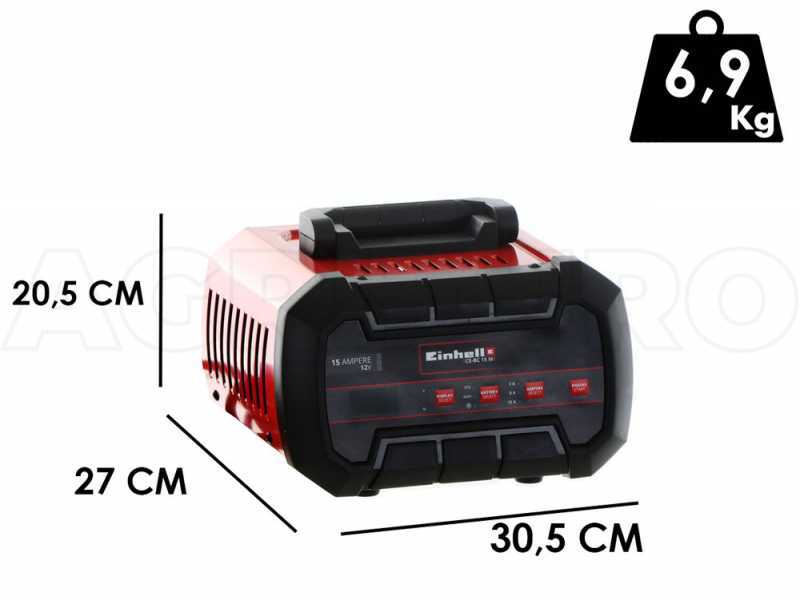 Einhell CE-BC 15 M - Car Battery Charger - 12V - car and motorbike batteries - steel/plastic
