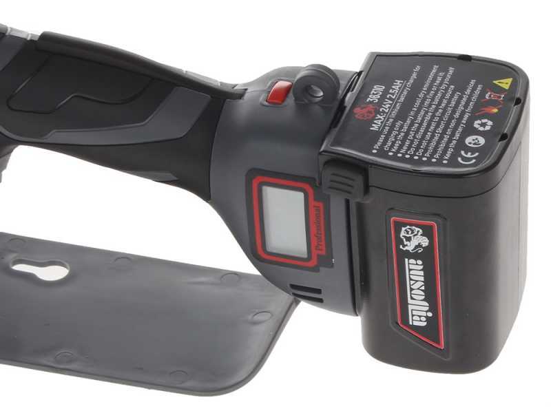 Ausonia Nativa Saw Battery-powered Electric Manual Pruner - 3 24V 2.5Ah Batteries - 100mm Cutting Capacity