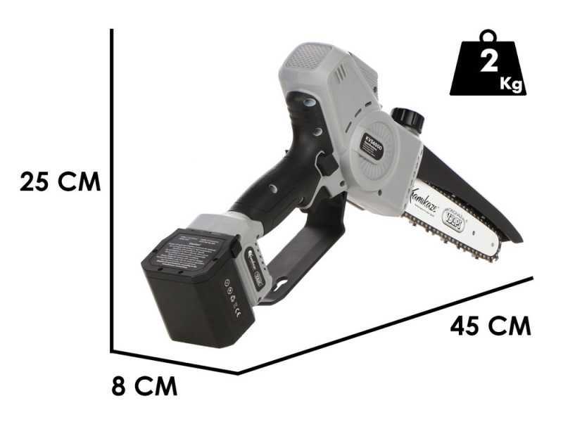 Volpi KVS6000 Manual Battery-powered Pruner - 21.6V 4 Ah - 19 cm Bar