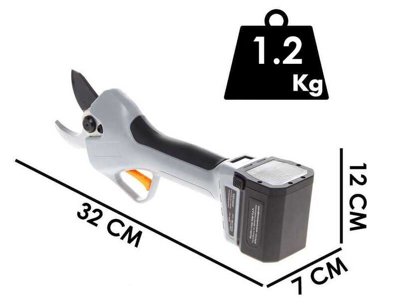 Volpi KV390 Battery-powered Pruning Shears - 2x 21.6V 2.5Ah Batteries