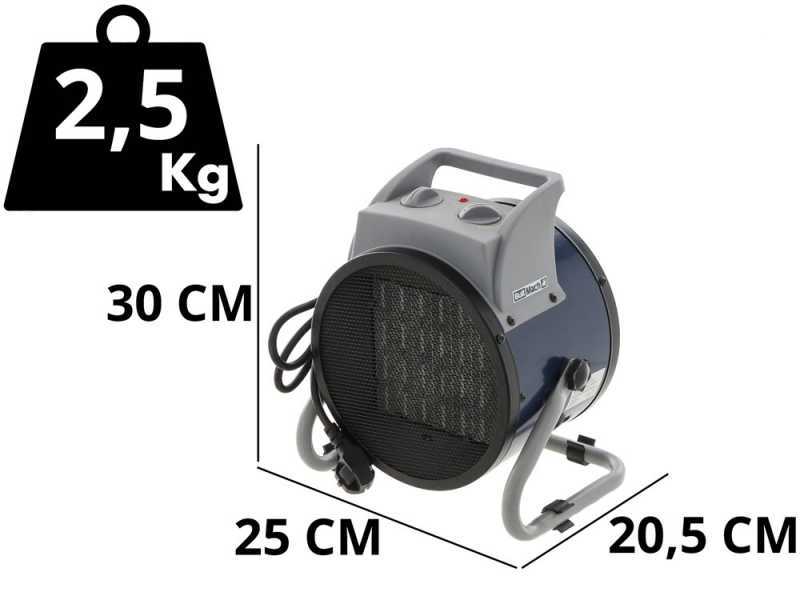 BullMach BM-EFH 3RC - Electric Hot Air Generator - Ceramic Heating Plate - 3 kW 