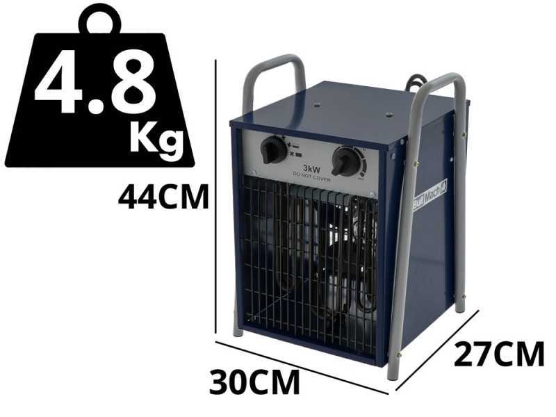 BullMach BM-EFH 3H - Single-phase Hot Air Generator with Fan - 3 kW