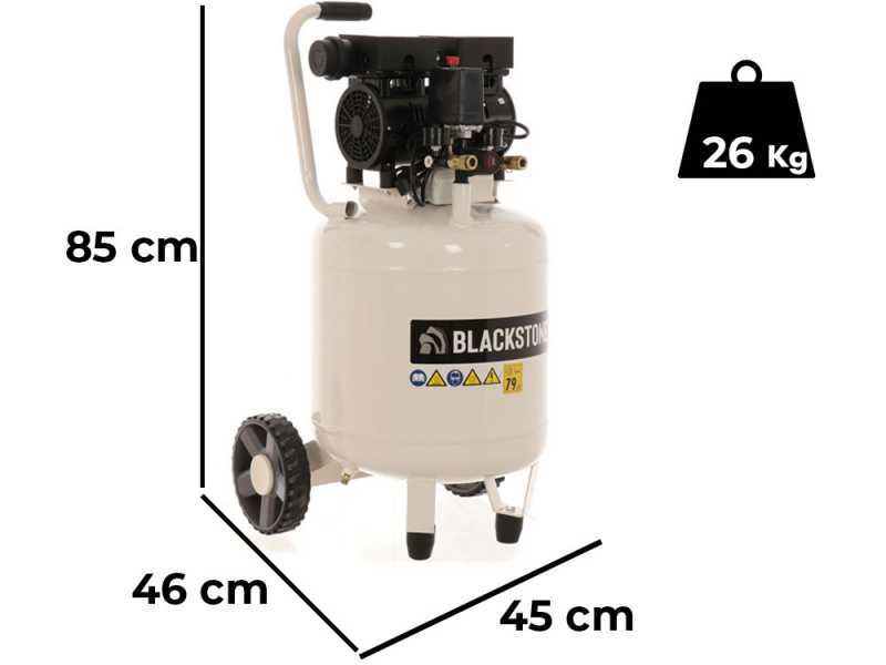 Blackstone V-SBC50-10 - Oilless Electric Silenced Air Compressor - 1 HP Motor - 50 L Vertical