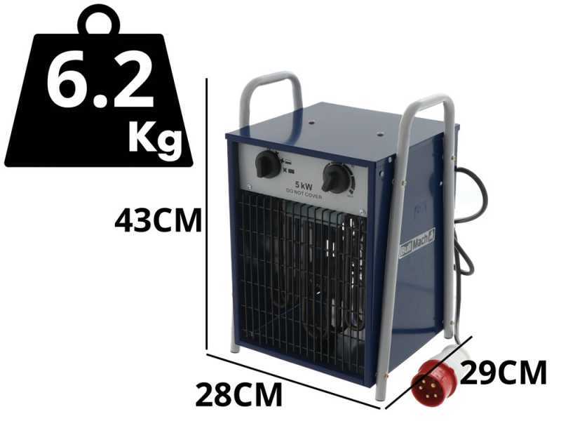 BullMach BM-EFH 5H - Three-phase Hot Air Generator with Fan - 5 kW