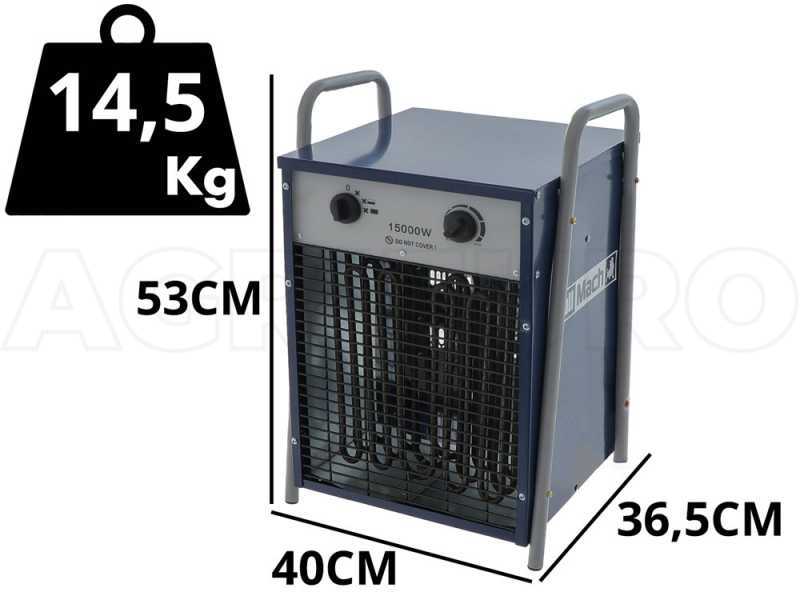 BullMach BM-EFH 15H - Three-phase Hot Air Generator with Fan - 15  kW