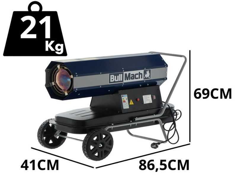 BullMach BM-DDH 30 - Diesel Hot Air Generator - Direct Combustion - Wheeled - 30 kW