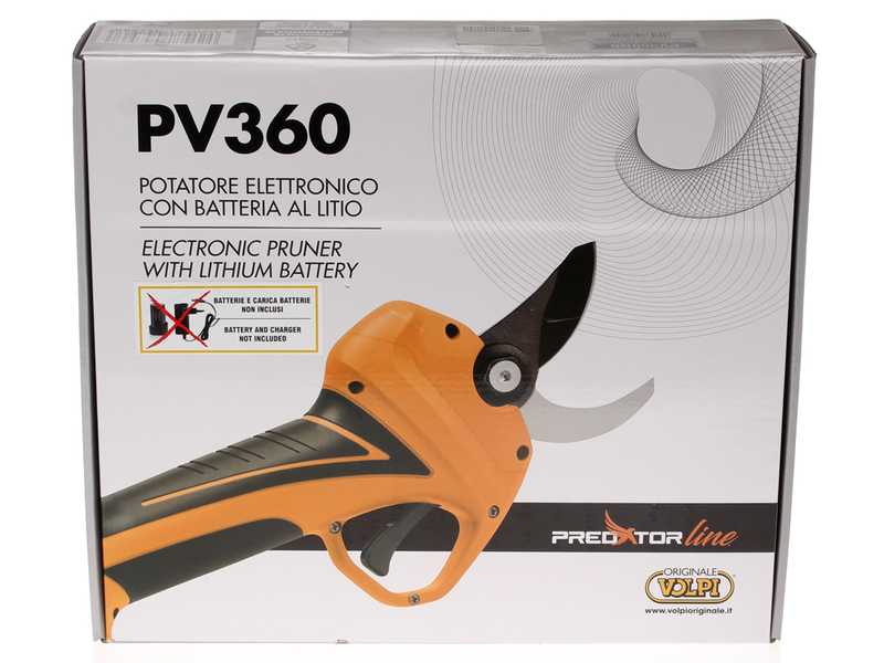 VOLPI predator PV360 - Electric Pruning Shears - 3x 14,4V 2,5Ah