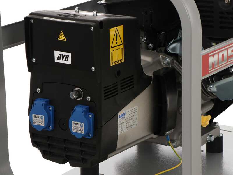 MOSA GE 5000 KBM AVR - 4.4 kW Petrol Power Generator with AVR - DC 3.6 kW Single-phase