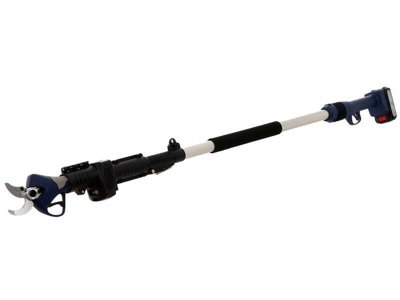 BullMach ARTEMIS 40 Electric Pruning Shears - with 1.5-2.1 m extension pole - 40mm Cutting diameter