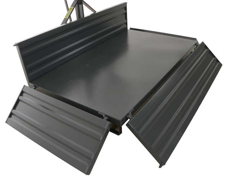 Transport Box for Tractor Blackstone B-TB 180 - Tipping transporter - 3 openable side panels