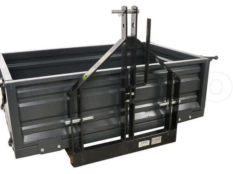Transport Box for Tractor Blackstone B-TB 160 - Tipping transporter - 3 openable side panels